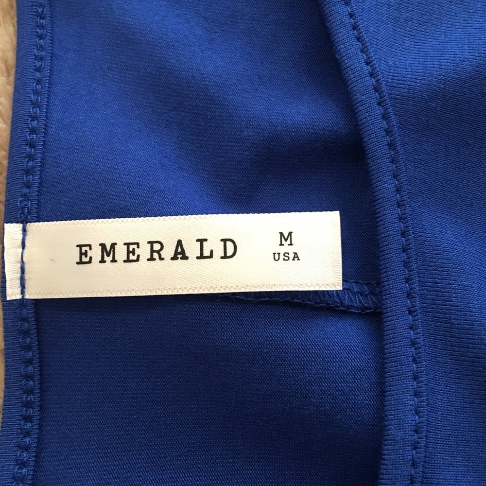 Emerald Solid Jersey Cold Shoulder Tunic Top~New! - image 8